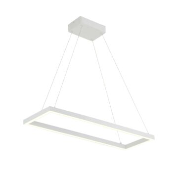 Piazza LED Pendant in White by Kuzco Lighting