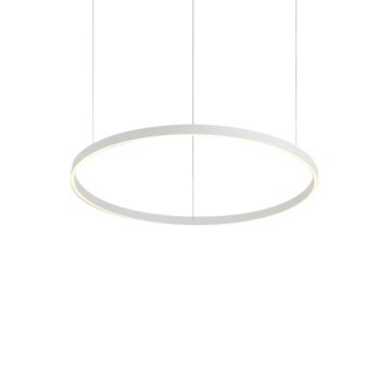 Cerchio Pendant in White