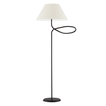 Alameda One Light Floor Lamp in Forged Iron by Troy Lighting