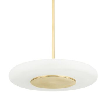 Blyford LED Pendant in Aged Brass by Hudson Valley