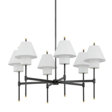 Glenmoore Six Light Chandelier in Aged Brass by Hudson Valley