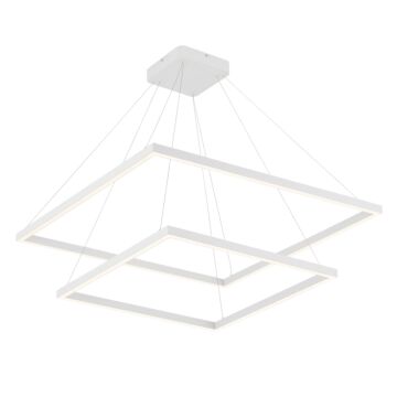  Piazza LED Contemporary Chandelier in White