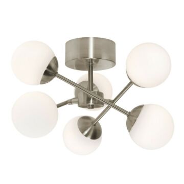 Pearl LED Ceiling Mount in Satin Nickel by AFX Lighting