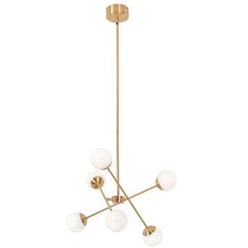 Pearl LED Pendant in Satin Brass by AFX Lighting
