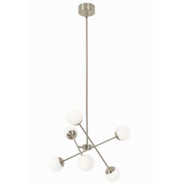 Pearl LED Pendant in Satin Nickel by AFX Lighting