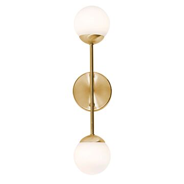 Pearl LED Wall Sconce in Satin Brass by AFX Lighting