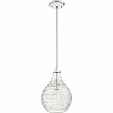 Genie One Light Mini Pendant in Polished Chrome by Quoizel