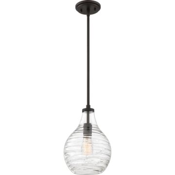 Genie One Light Mini Pendant in Old Bronze by Quoizel