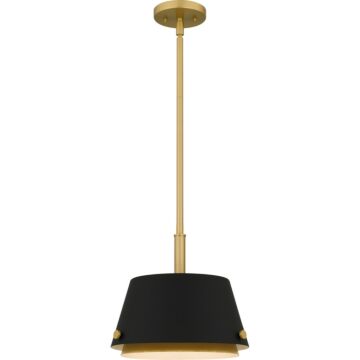 Quoizel Piccolo Pendant One Light Pendant in Matte Black by Quoizel