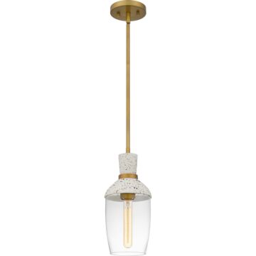 Quoizel Piccolo Pendant One Light Mini Pendant in Aged Brass by Quoizel