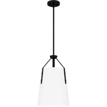 Quoizel Piccolo Pendant One Light Pendant in Matte Black by Quoizel