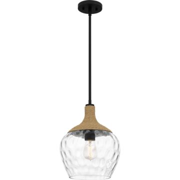 Quoizel Piccolo Pendant One Light Mini Pendant in Matte Black by Quoizel