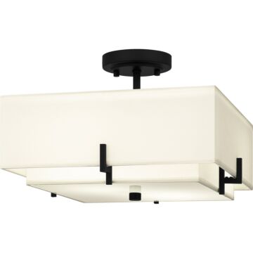 Quoizel SemiFlush Mount Two Light Semi Flush Mount in Matte Black by Quoizel