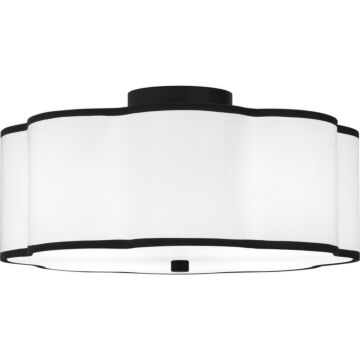 Quoizel SemiFlush Mount Four Light Semi Flush Mount in Matte Black by Quoizel