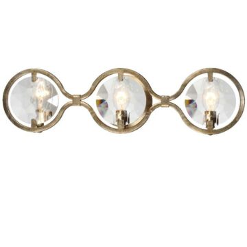 Crystorama Quincy 3 Light 25 Inch Bathroom Vanity Light in Distressed Twilight