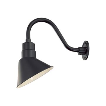 R Series One Light Pendant in Satin Black by Millennium