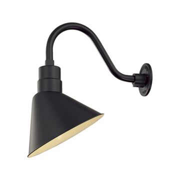 R Series One Light Pendant in Satin Black by Millennium