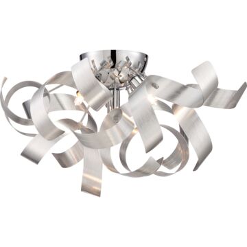 Ribbons Four Light Flush Mount in Millenia by Quoizel