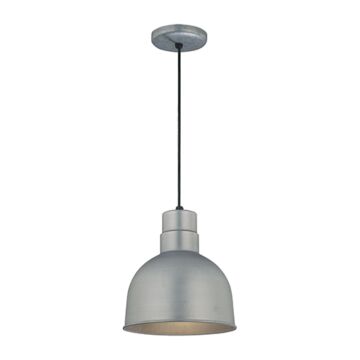R Series One Light Pendant in Galvanized by Millennium