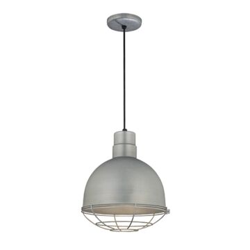 R Series One Light Pendant in Galvanized by Millennium