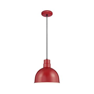 R Series One Light Pendant in Satin Red by Millennium