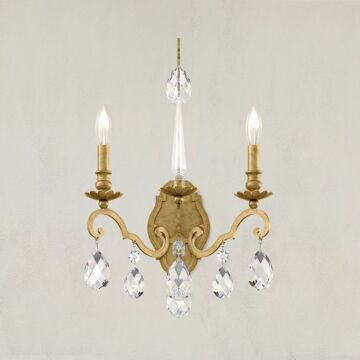 Renaissance Nouveau Two Light Wall Sconce in Heirloom Bronze by Schonbek