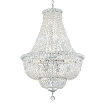 Roslyn Nine Light Chandelier in Polished Chrome by Crystorama