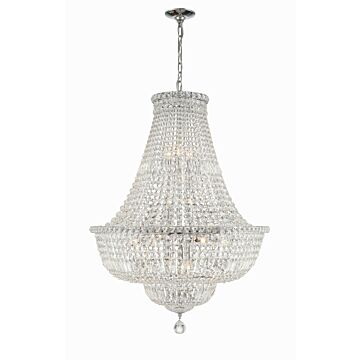 Roslyn 15 Light Chandelier in Polished Chrome by Crystorama