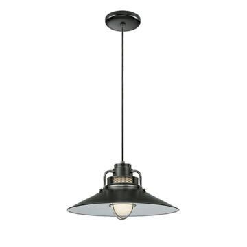 R Series One Light Pendant in Satin Black by Millennium