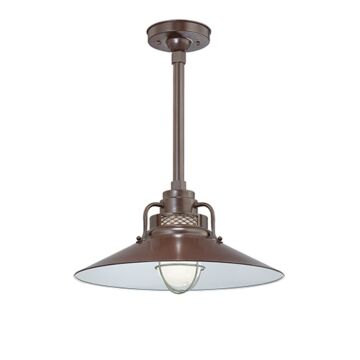 R Series One Light Pendant in Architectural Bronze by Millennium