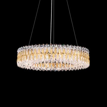 Sarella 12 Light Pendant in Black by Schonbek