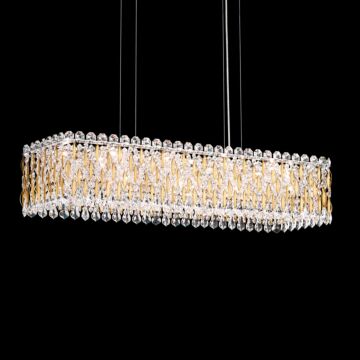 Sarella 13 Light Linear Pendant in Heirloom Gold by Schonbek