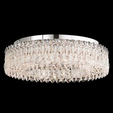 Sarella 12 Light Flush Mount in Antique Silver by Schonbek