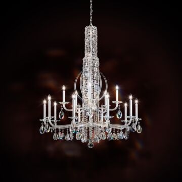 Siena 17 Light Chandelier in Heirloom Gold by Schonbek