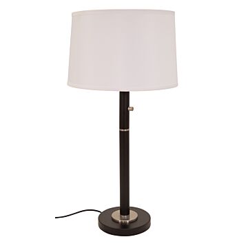  Rupert Table Lamp in Granite with Satin Nickel Accents