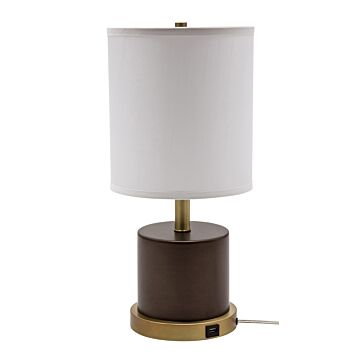  Rupert Table Lamp in Chestnut Bronze with Weathered Brass Accents