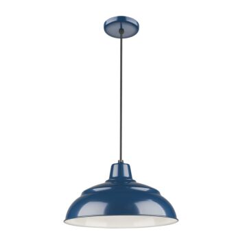 R Series One Light Pendant in Navy Blue by Millennium