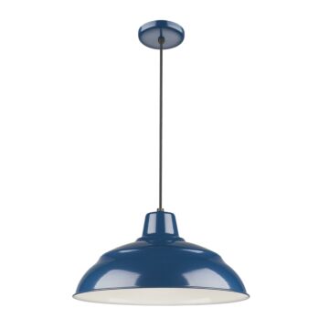R Series One Light Pendant in Navy Blue by Millennium