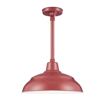 R Series One Light Pendant in Satin Red by Millennium