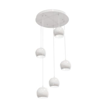 Roxy Five Light Pendant in White by AFX Lighting