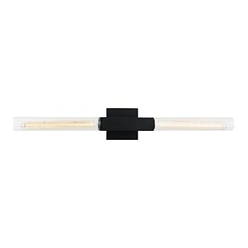 Odelle Two Light Wall Sconce in Matte Black by Matteo Lighting