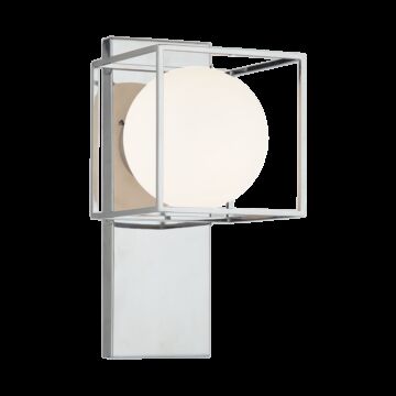 Squircle One Light Wall Sconce in Chrome by Matteo Lighting