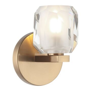 Carleton One Light Vanity in Aged Gold Brass by Matteo Lighting