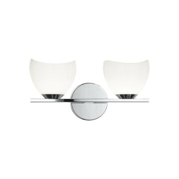 Uptowne Two Light Vanity in Chrome by Matteo Lighting