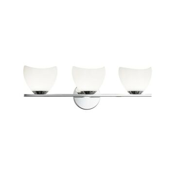 Uptowne Three Light Vanity in Chrome by Matteo Lighting