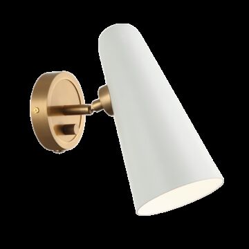 Blink One Light Wall Sconce in White by Matteo Lighting