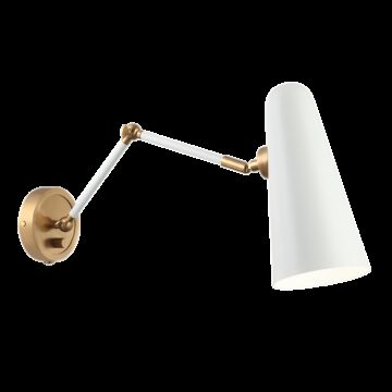 Blink One Light Wall Sconce in White by Matteo Lighting
