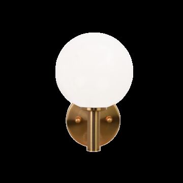 Cosmo One Light Wall Sconce in Aged Gold Brass by Matteo Lighting