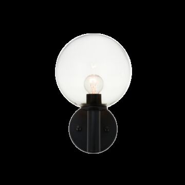 Cosmo One Light Wall Sconce in Black by Matteo Lighting