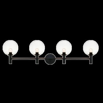 Cosmo Four Light Wall Sconce in Black by Matteo Lighting